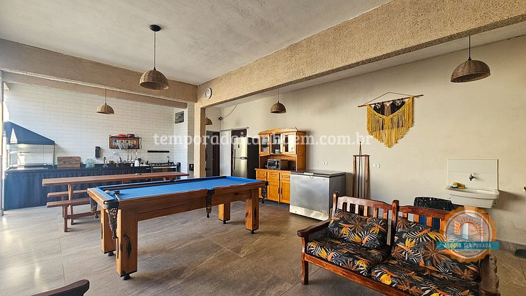 Piscina Aquecida, 4 Suítes com Ar, Bilhar, Área Gourmet