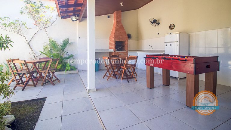 Piscina, Ar condicionado, Churrasqueira, 4dorm