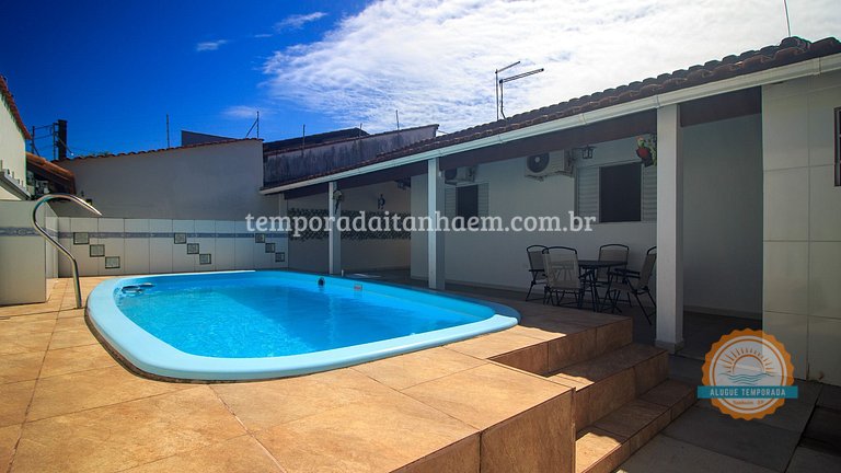 Piscina, Ar condicionado, Churrasqueira, 4dorm