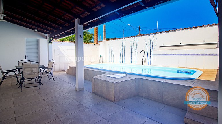 Piscina, Ar condicionado, Churrasqueira, 4dorm