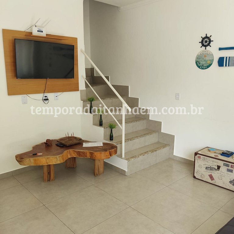 2 suítes c/ Ar, Piscina, Churrasqueira, 400mt Mar